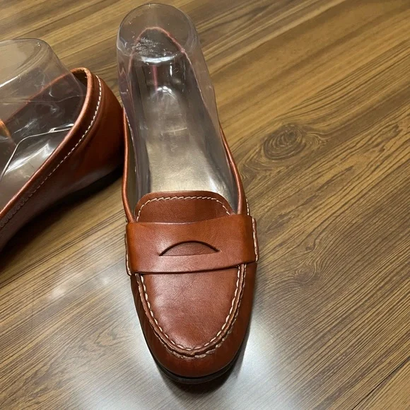 Cole Haan Leather Penny Loafers Brown Size 8AA - Picture 2 of 13
